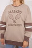 Bluza ocieplana Malibu ciemno beżowy+mocca