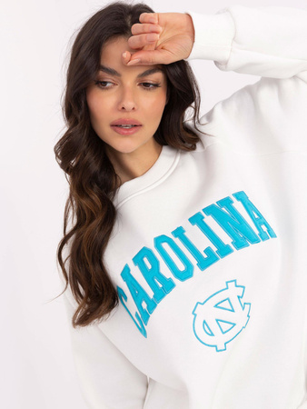 Bluza damska z napisem Carolina - ecru