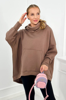 Bluza ocieplana oversize mocca